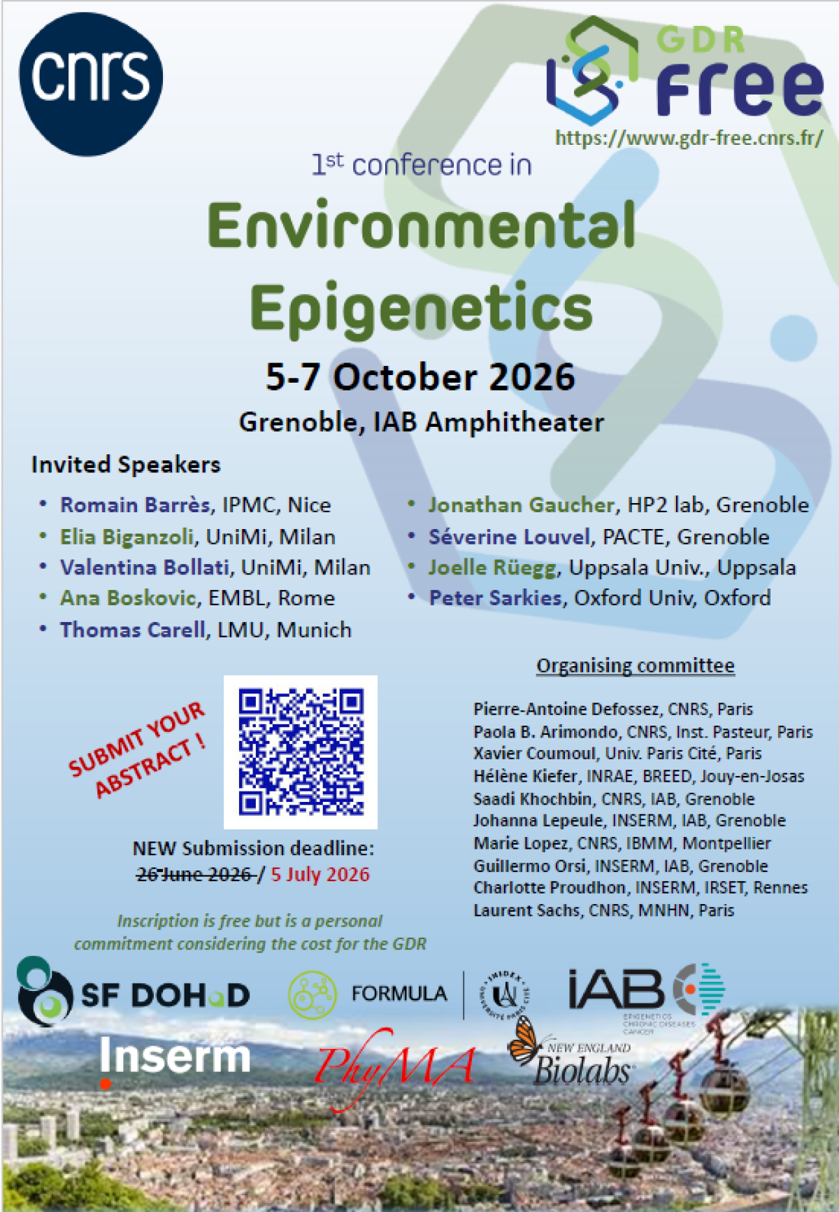  1er Congrès Epigénétique Environnementale 